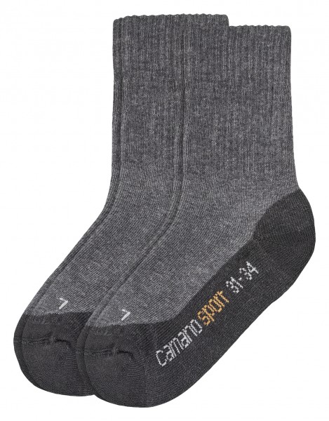 Camano kids ~ Funktionssocke Sport 2er Pack ~ Schwarz