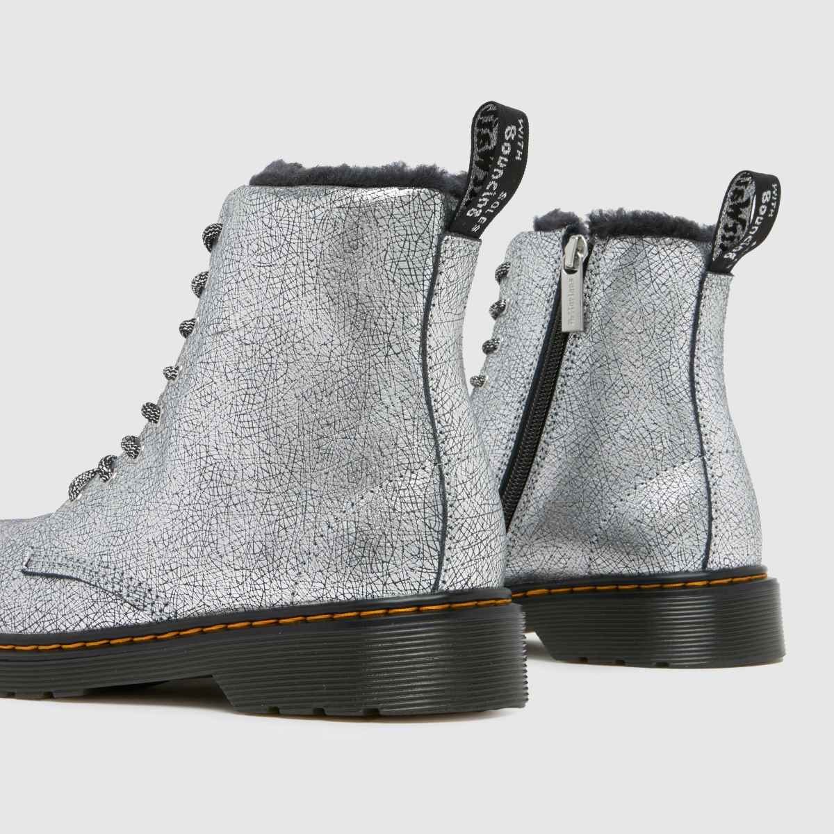 Dr. Martens ezüst 1460 Serena Lány Ifjúsági Csizma