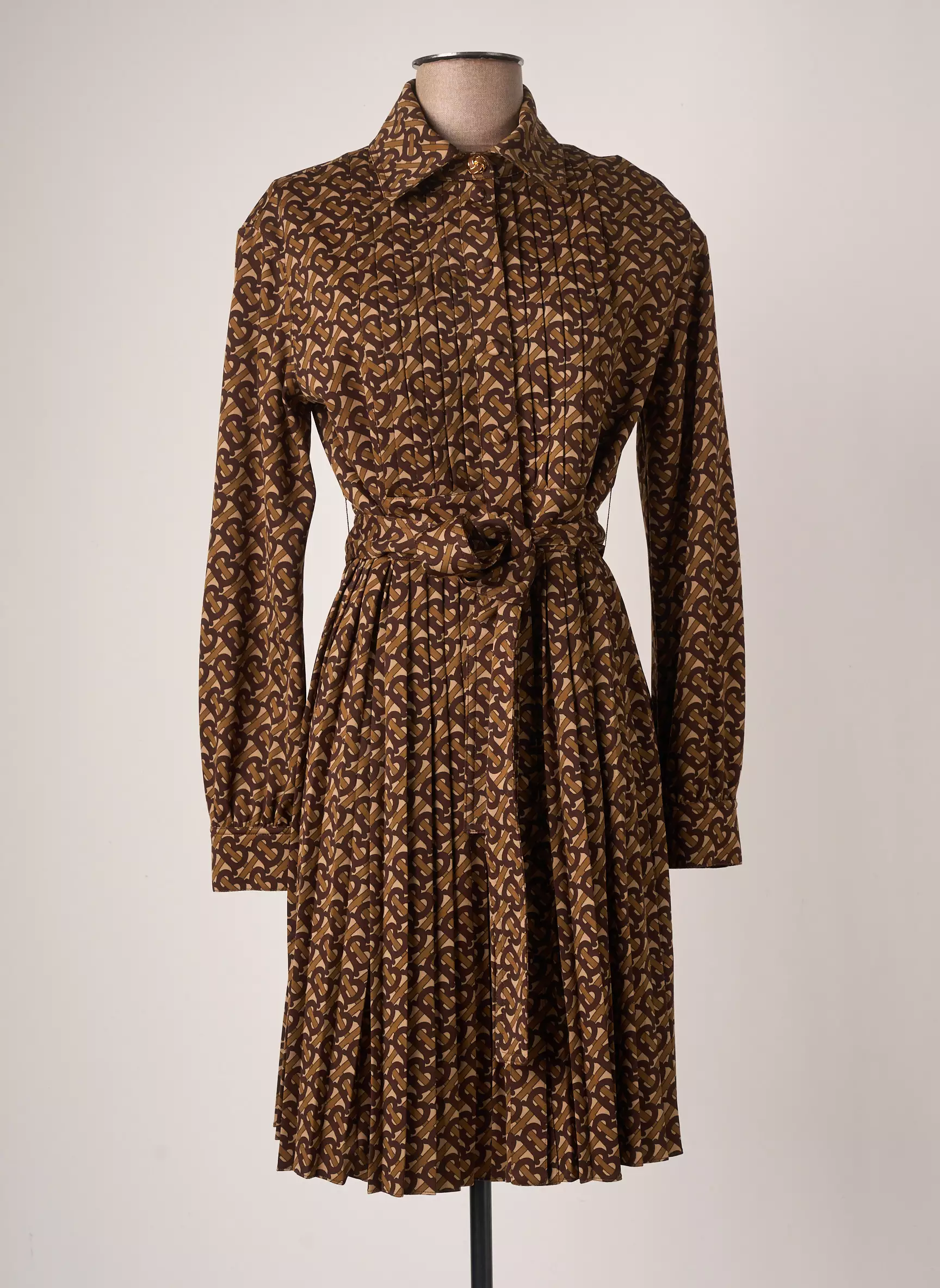 Burberry Robes Mi Longues Femme couleur marron