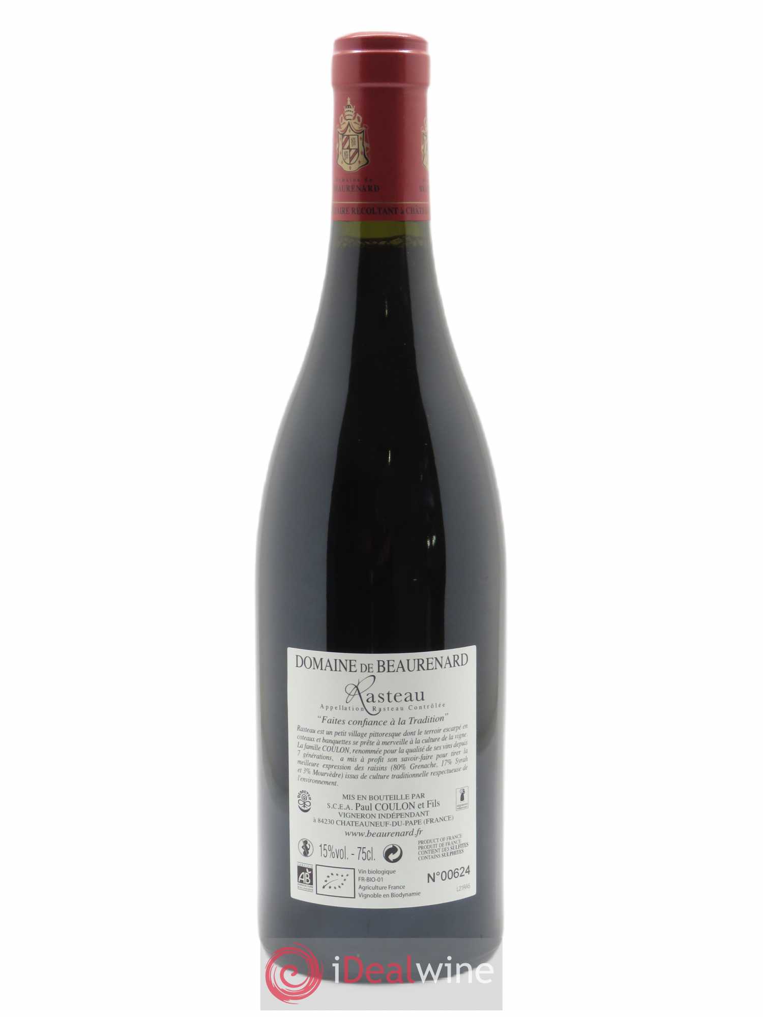 Rasteau Beaurenard (Domaine de)  2019 - Lot de 1 Bouteille