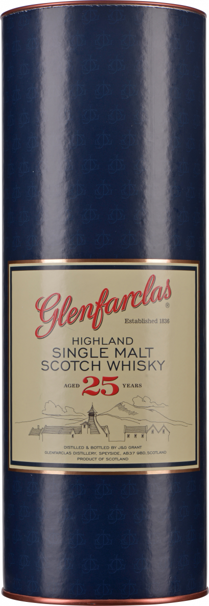 Glenfarclas Scotch Whisky Single Malt 25 YO 0,7 Liter in Tube