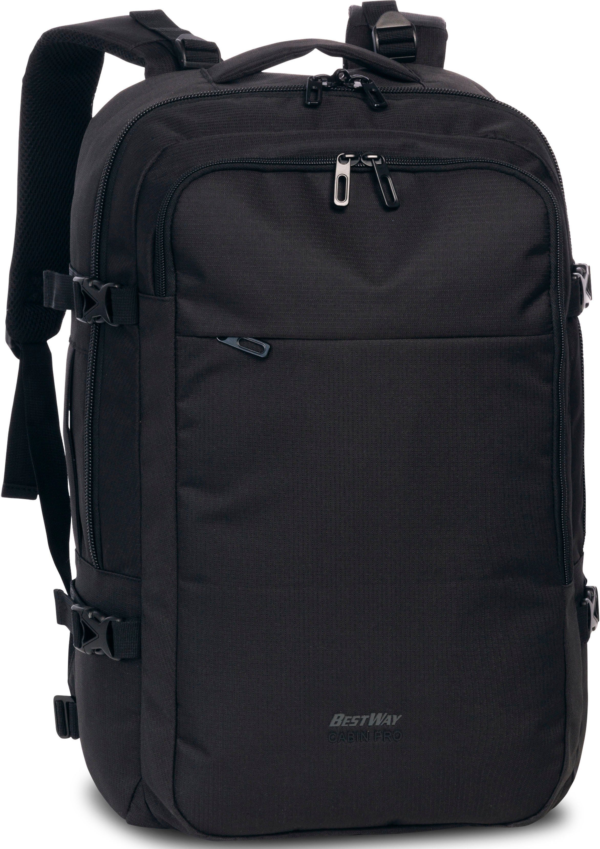 BESTWAY Reiserucksack Cabin Pro, 30 l, schwarz, mit Laptopfach