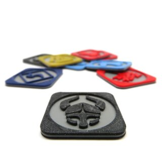 Multicolor Pillage Tokens for Blood Rage - 9 Pieces