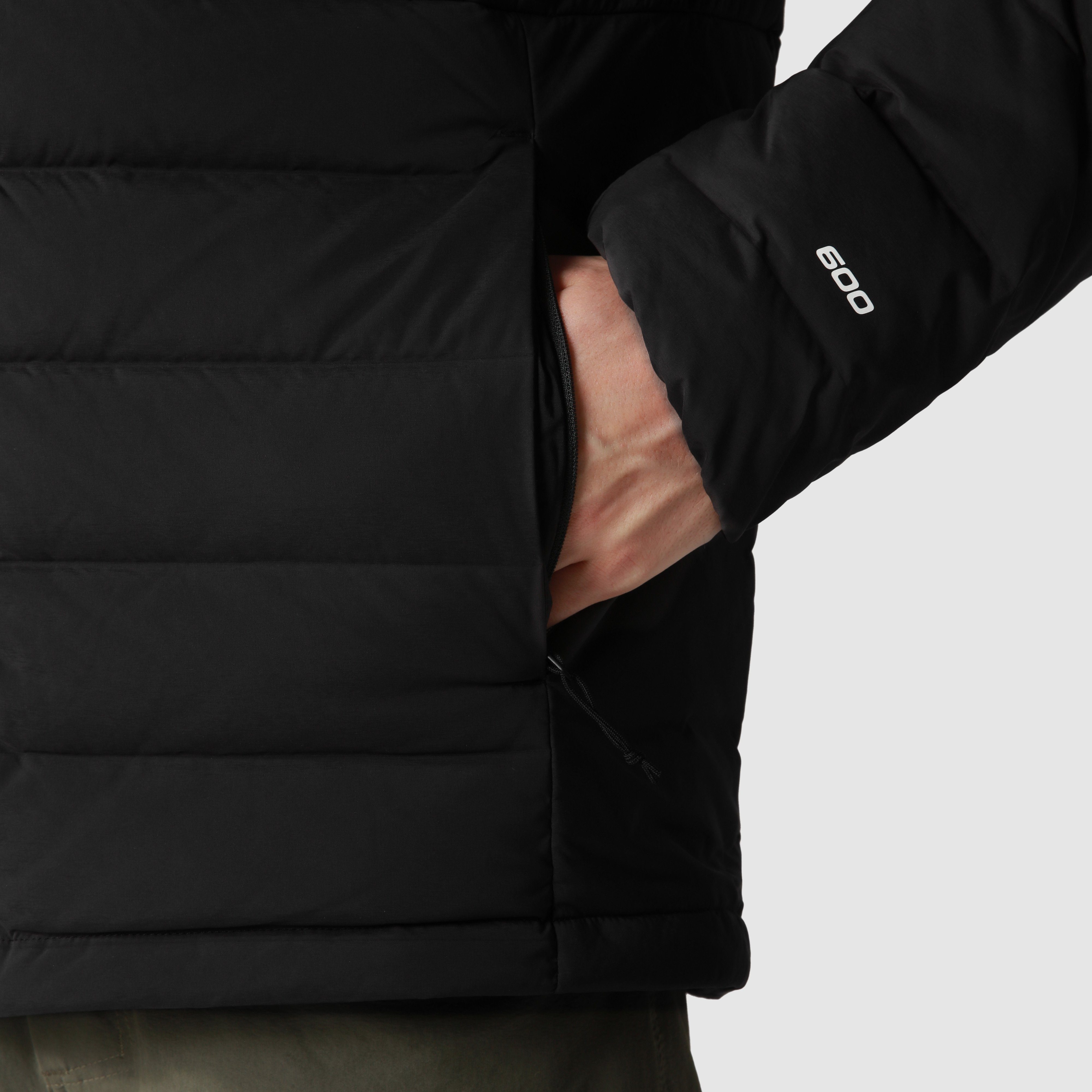 The North Face Daunenjacke M BELLEVIEW STRETCH DOWN HOODIE mit Logodruck