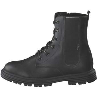 s.Oliver Schnür Boots in schwarz