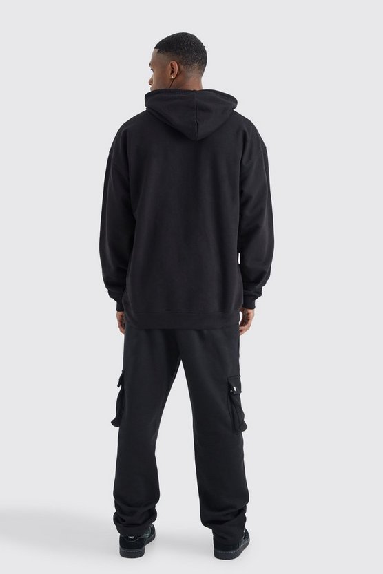 Oversize Hoodie mit Worldwide Herz Print