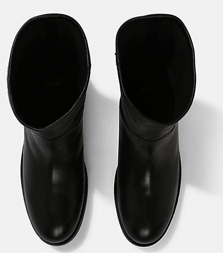 Love Moschino Lederstiefel mit Label-Applikationen