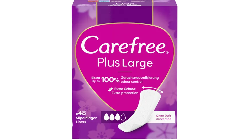 Carefree Plus Large Slipeinlagen leichter Duft