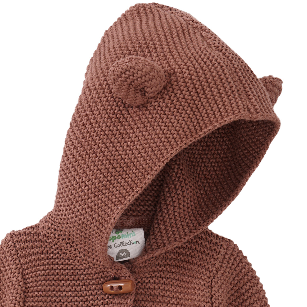 Newborn Strickjacke mit Öhrchen