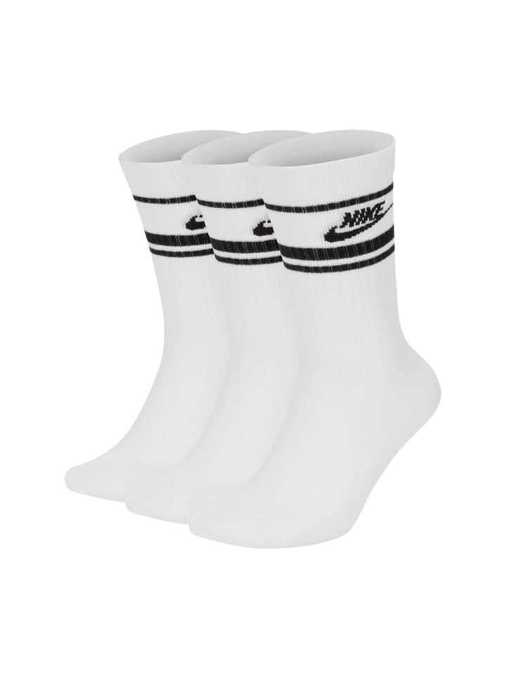 Nike Socken 3er Pack in Weiß/Schwarz günstig kaufen