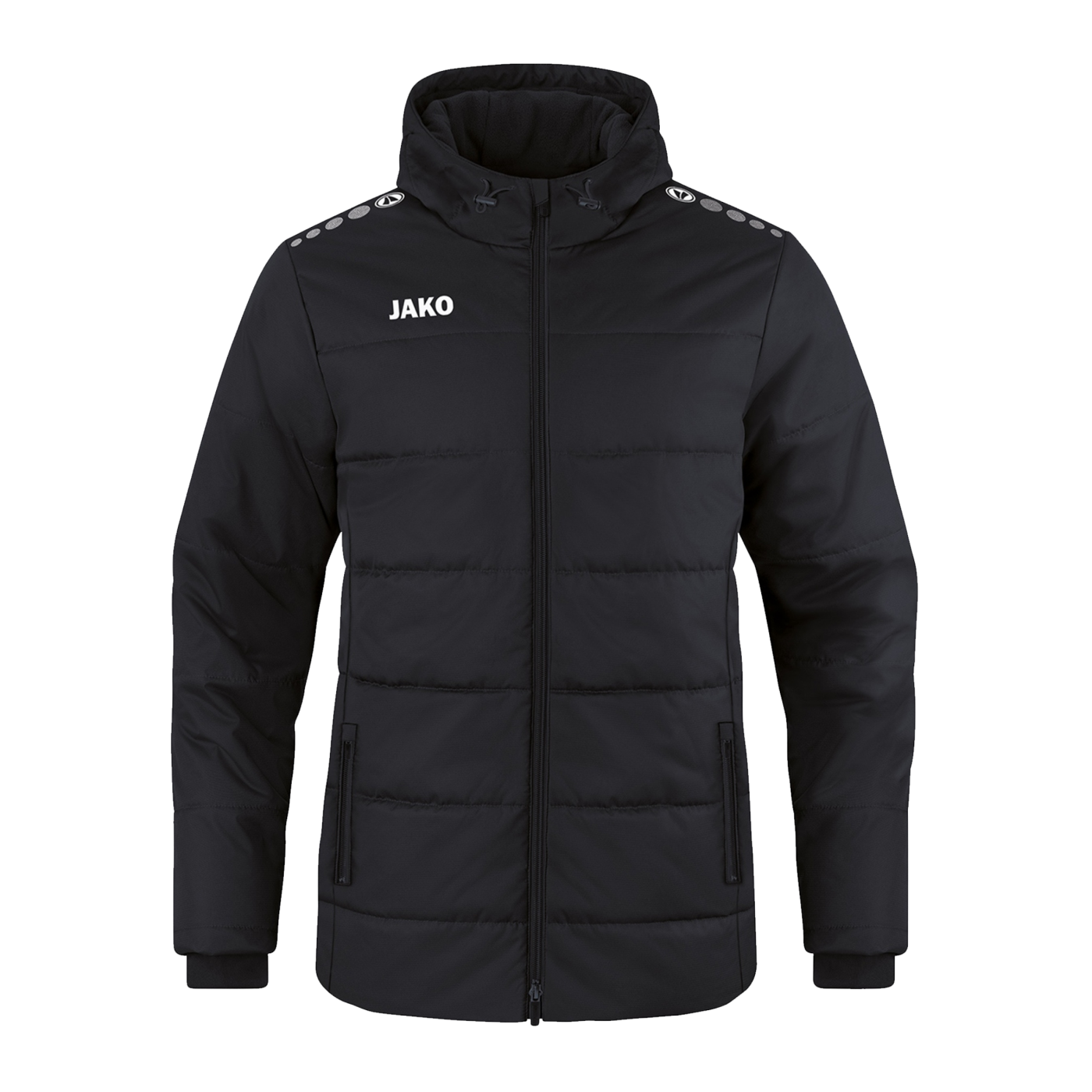 JAKO Team Coach Kapuzenjacke Kids Schwarz F800