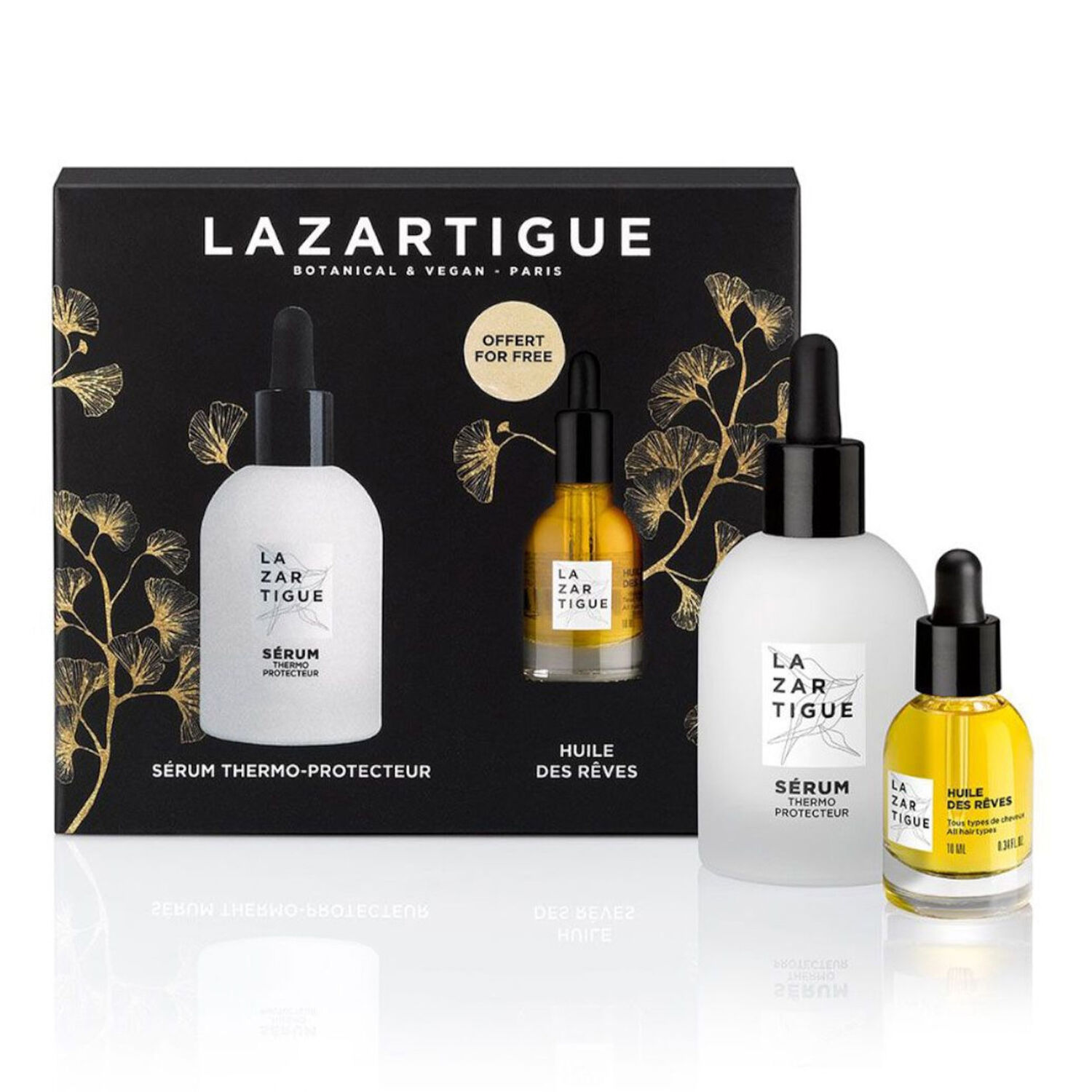 Lazartigue Botanical & Vegan Coffret sérum d'exception 60ml + Huile des rêves 10ml