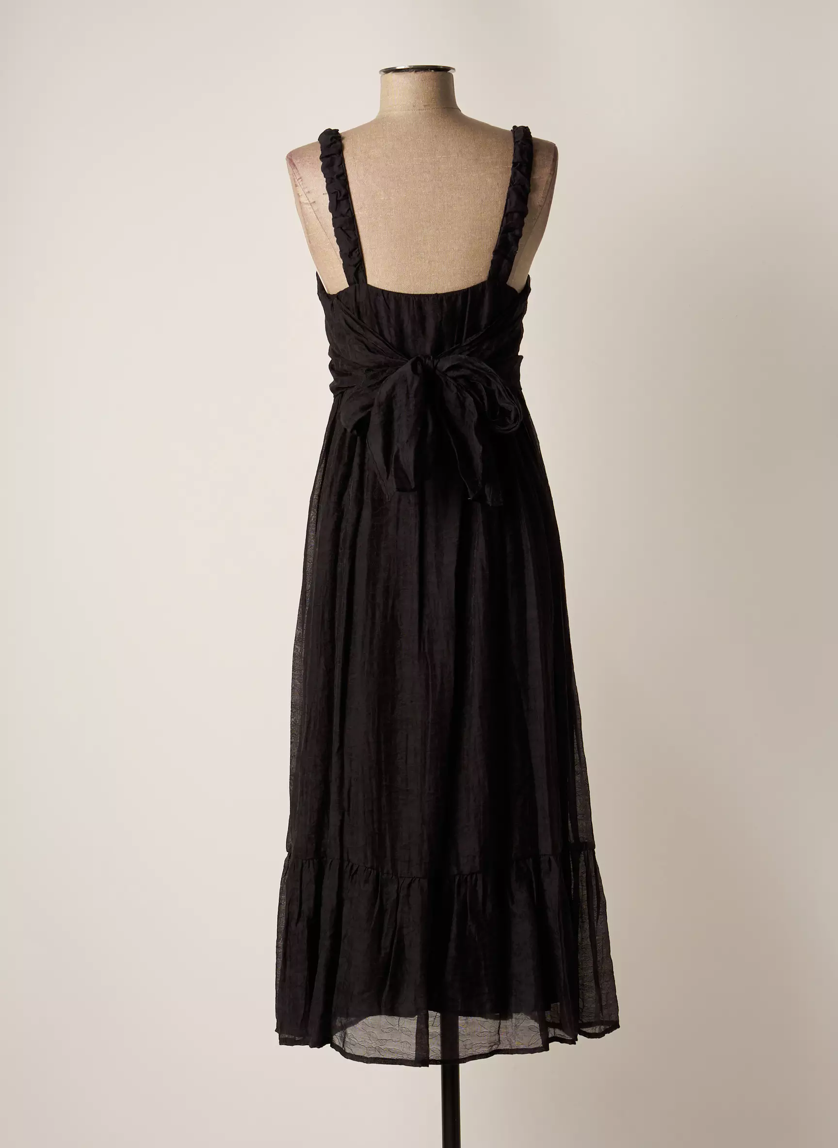 The Korner Robes Longues Femme couleur noir
