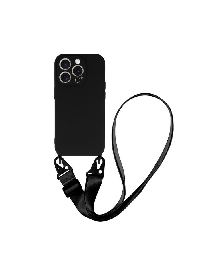 COFI 1453 Handy Hülle Umhängehülle kompatibel mit Iphone 15 Pro Schwarz in Schwarz günstig kaufen onesize