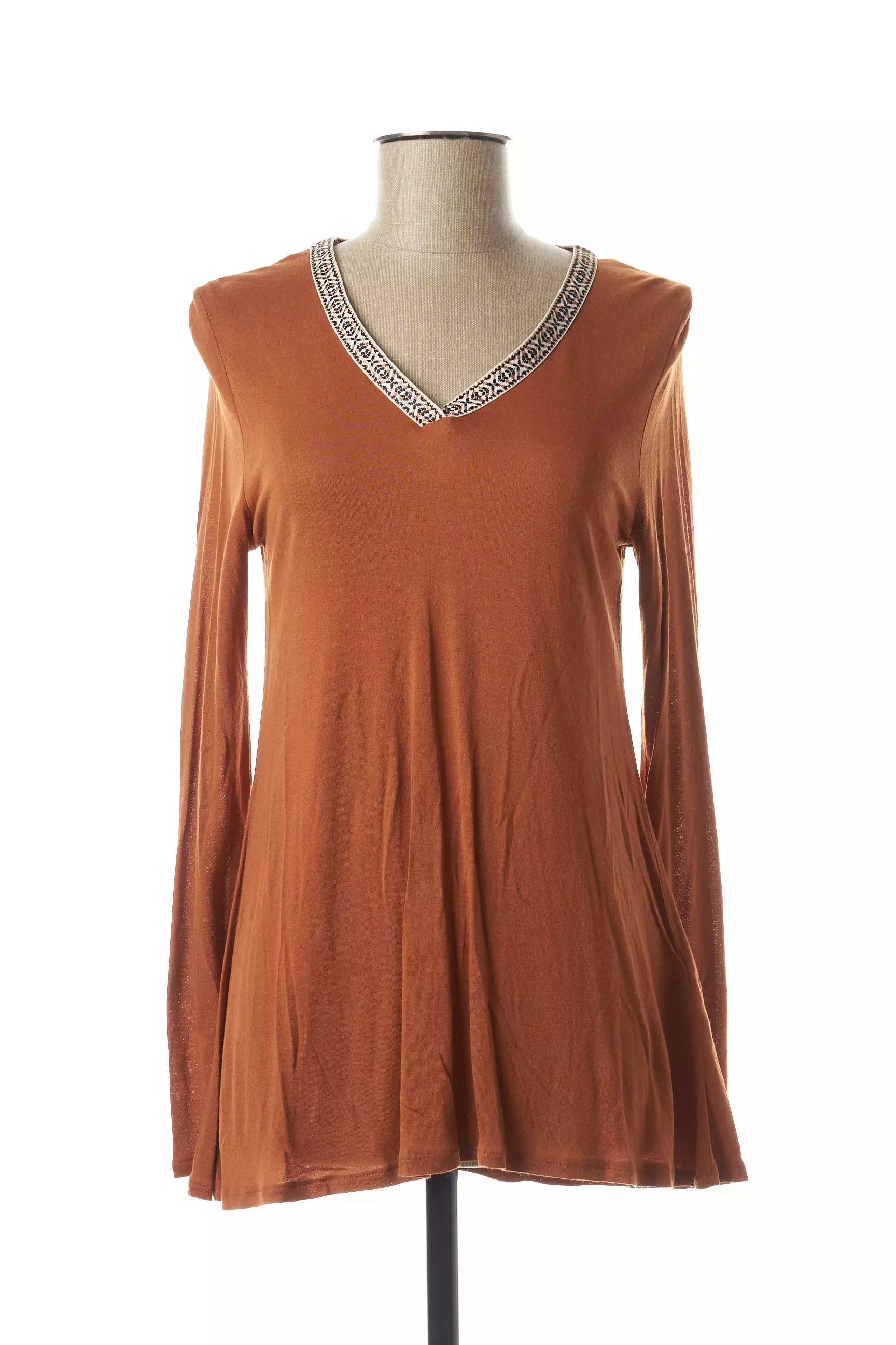 Cache Cache Tuniquemanchelongue Femme couleur marron