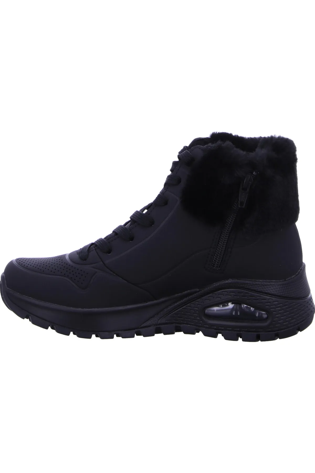 SKECHERS  Stiefelette - Schwarz - Flacher Absatz
