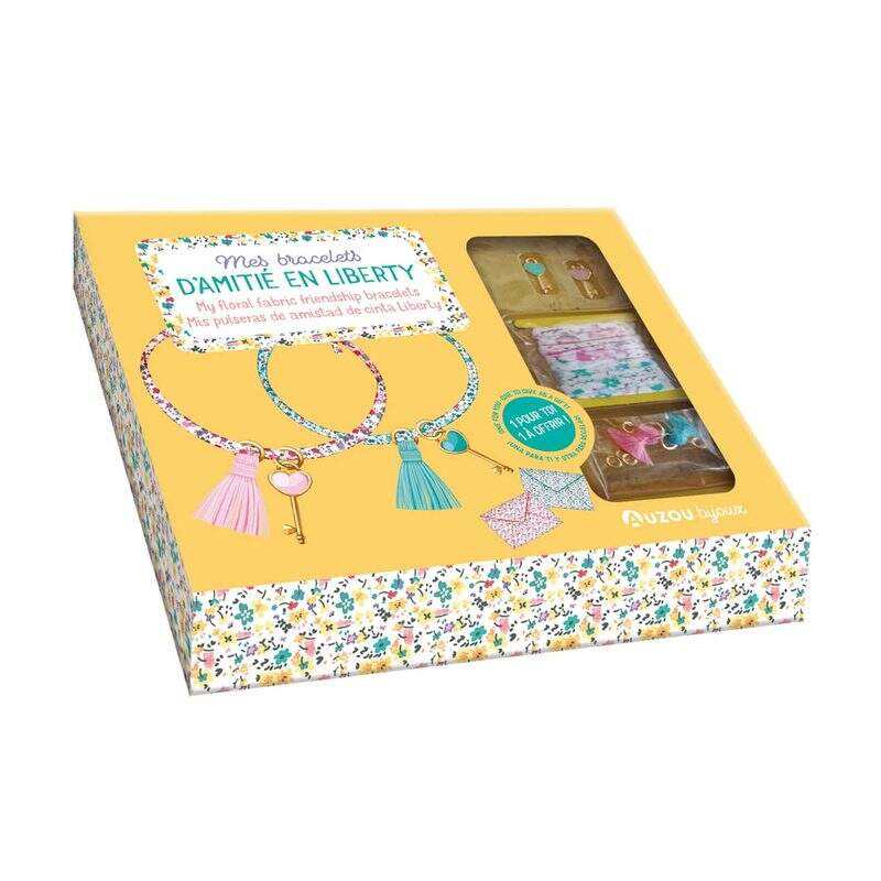 Coffret Mes bracelets d'amitié en liberty Edition 2022 - Auzou