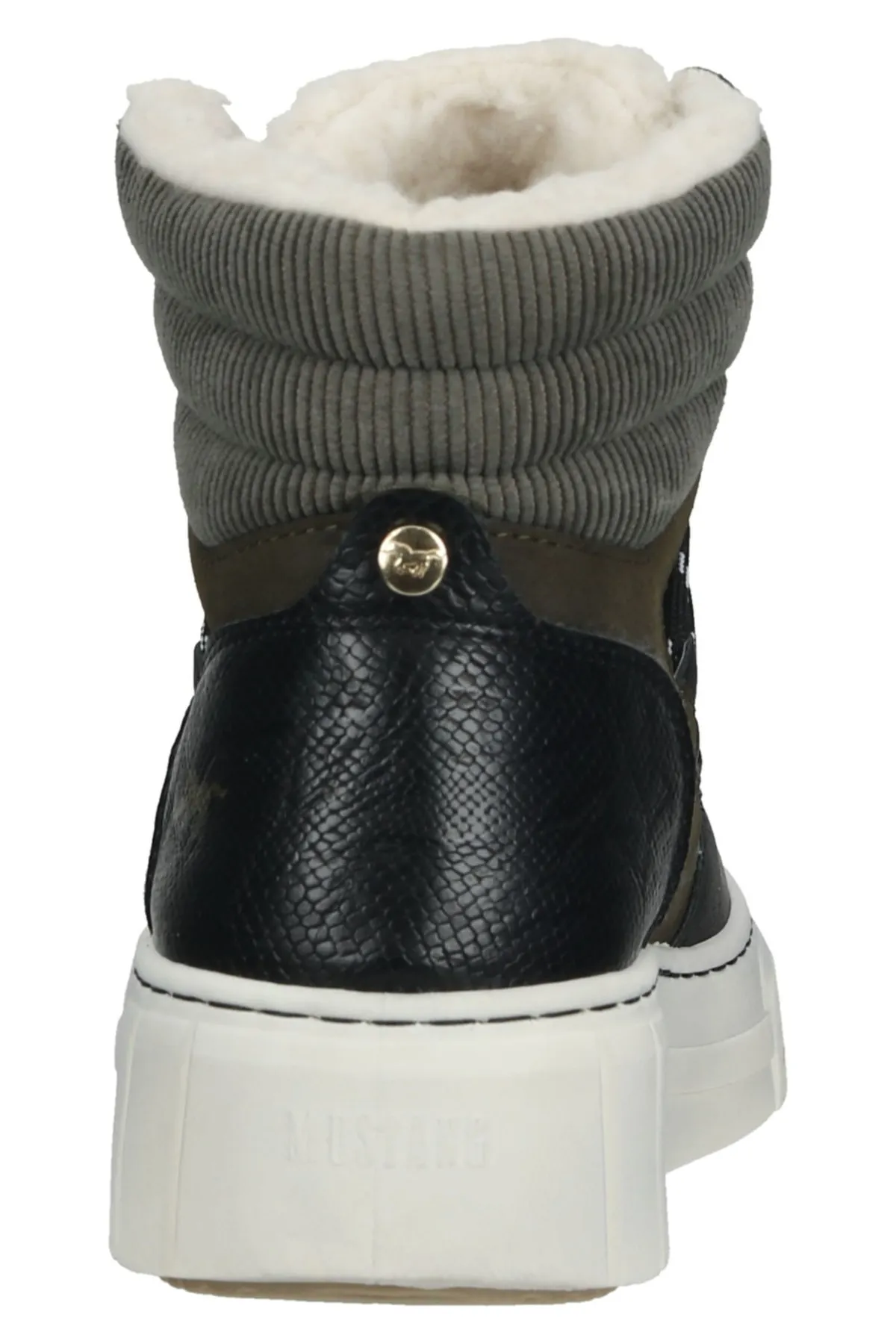 Mustang  Sneaker - Khaki - Flacher Absatz