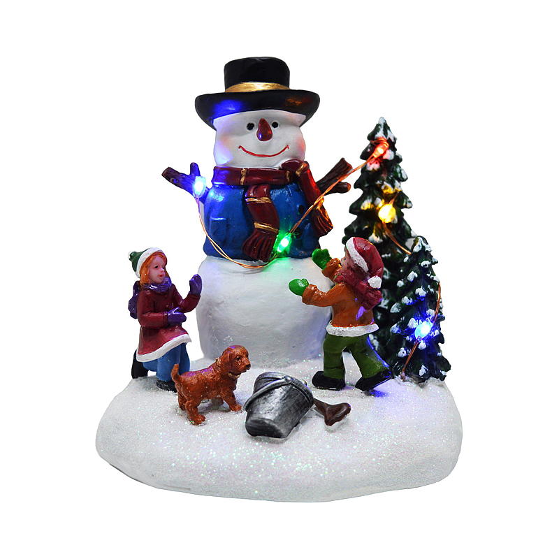 Light IT Julelandsby figur m/lys