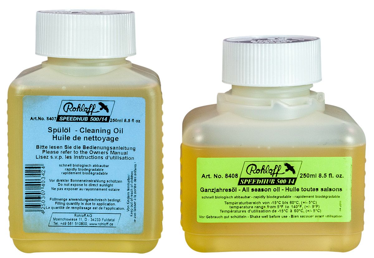 Rohloff Oil of Speedhub 500/14 250 ml Set Ganzjahresöl und Spülöl