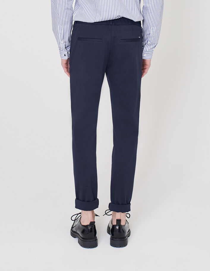Pantalon marine esprit jog Homme