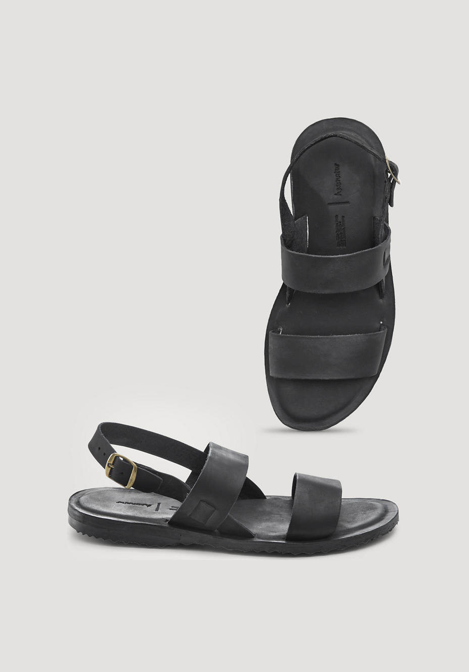 Leder-Sandale