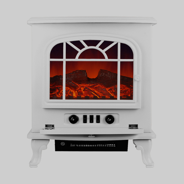 Kamin Elektro Heizer YH20, 2.000 W, weiß
