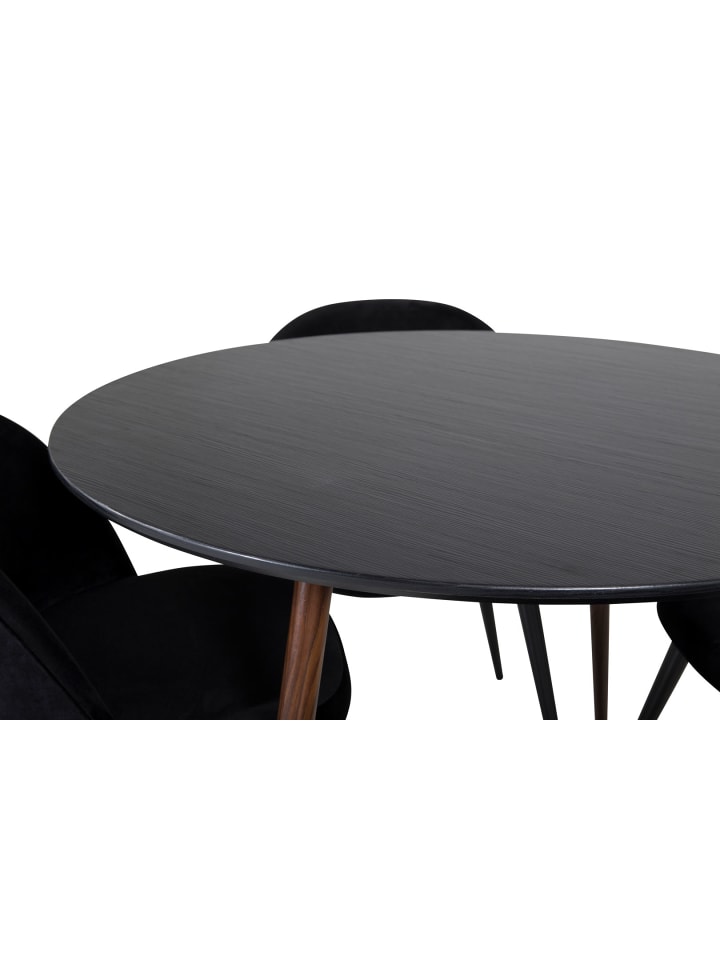 ebuy24 Essgruppe Plaza 19 (5-teilig) Schwarz 100 x 100 cm günstig kaufen onesize