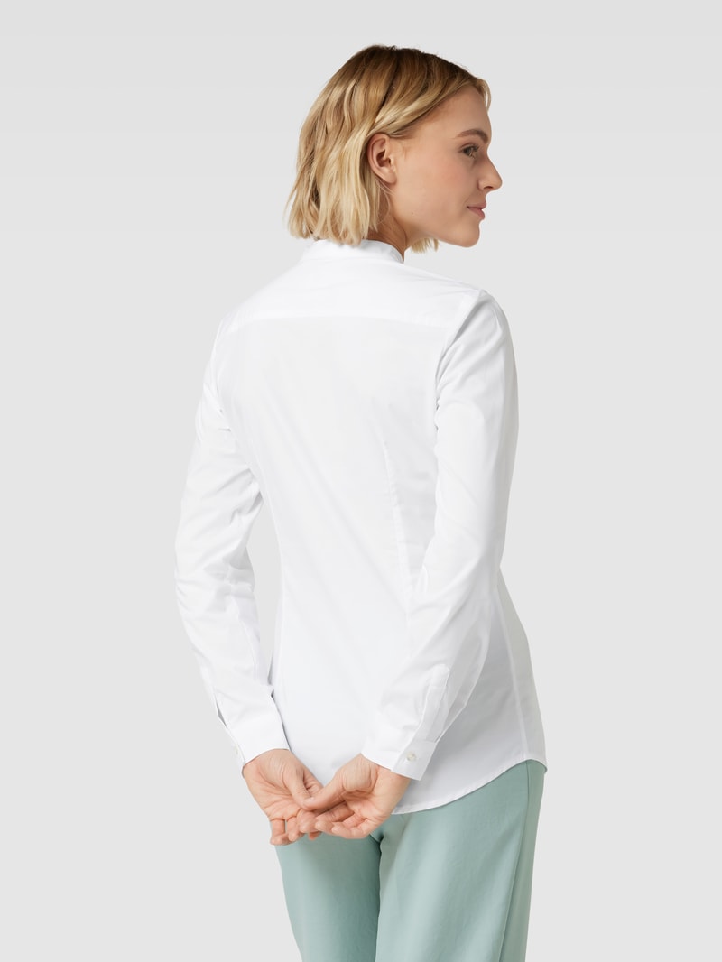 Hemdbluse mit Knopfleiste in weiß