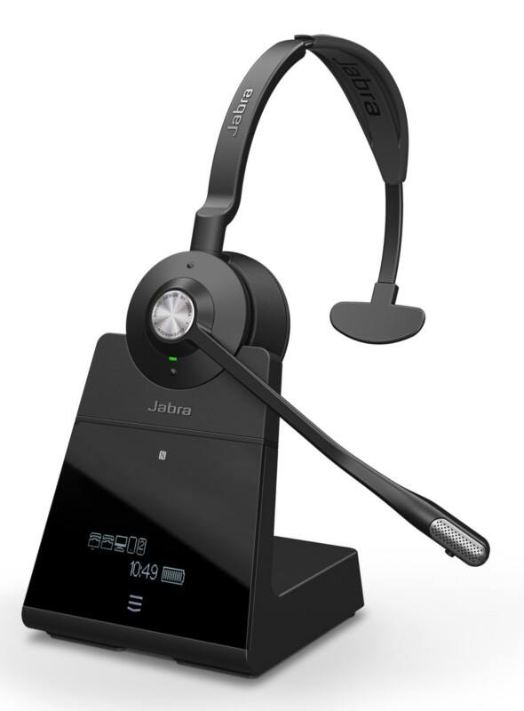 JABRA ENGAGE 75 Kabellos Mono Headset Noise Cancelling Microphone Mikrofon Schwarz