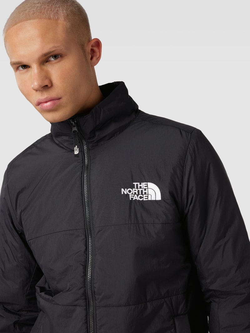 Steppjacke mit Label-Stitching Modell 'GOSEI' in schwarz