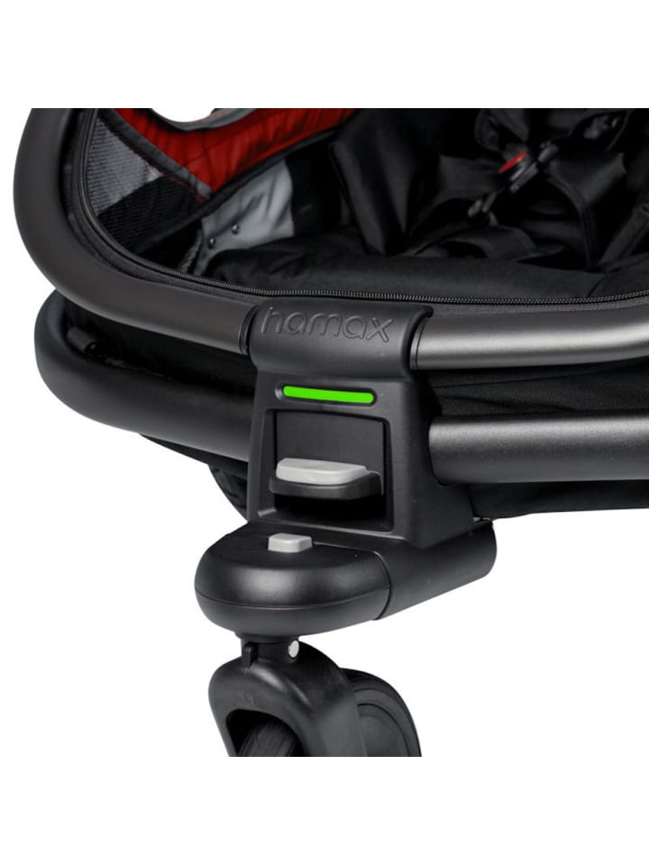 Hamax Hamax Outback Fahrradanhänger für 2 Kinder - Farbe: Rot / Schwarz günstig kaufen