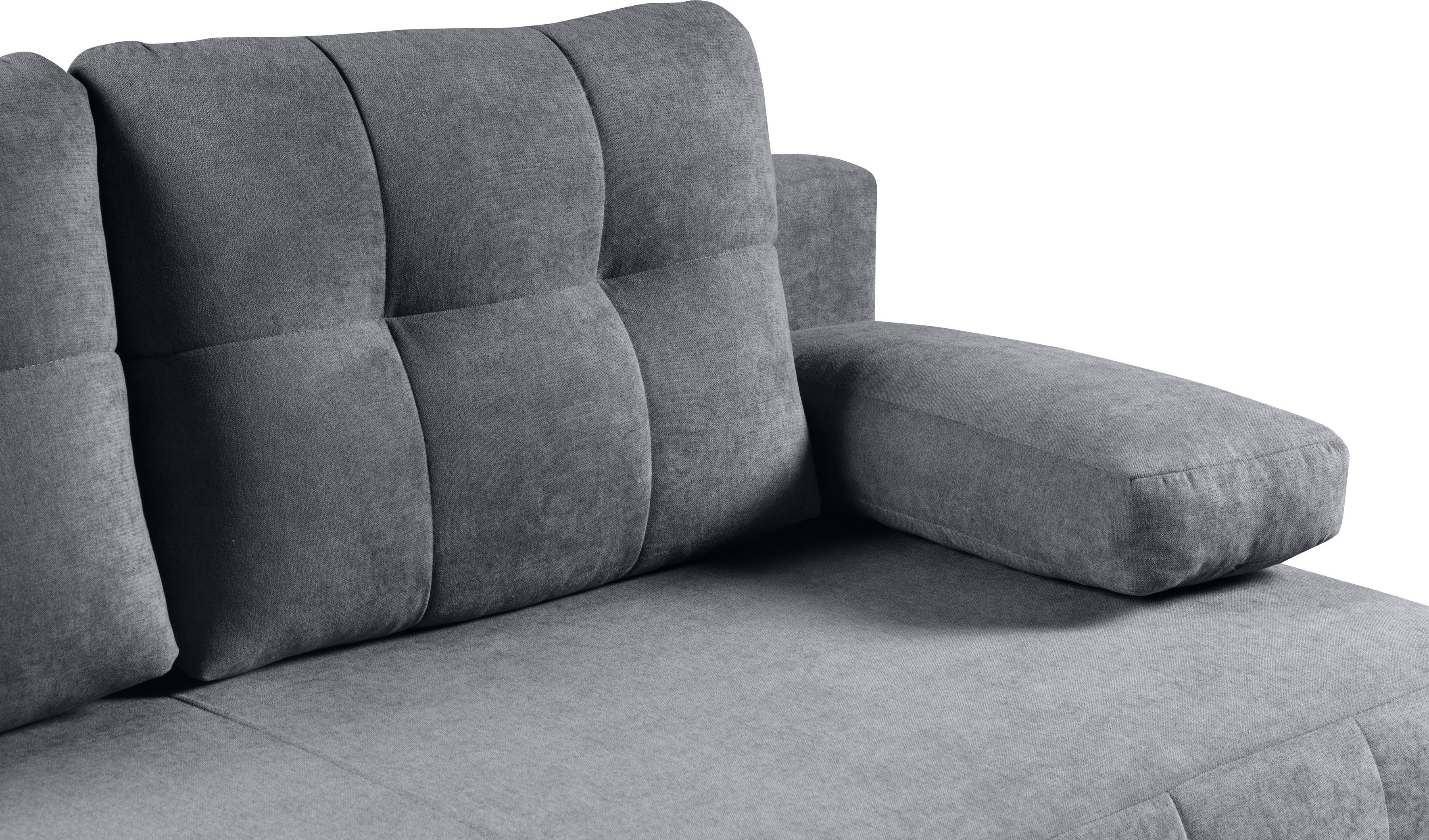 WERK2 Schlafsofa Indigo, 2-Sitzer Sofa und Schlafcouch mit Federkern & Bettkasten