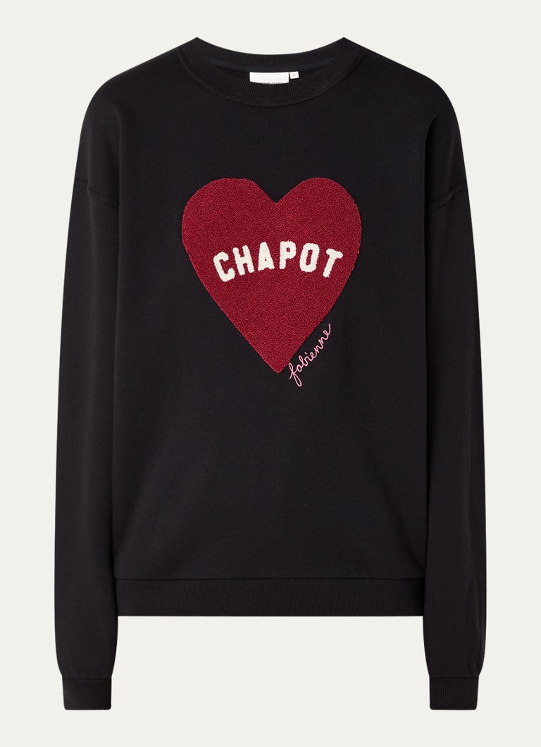 Fabienne Chapot megztinis su siuvinėtu logotipu