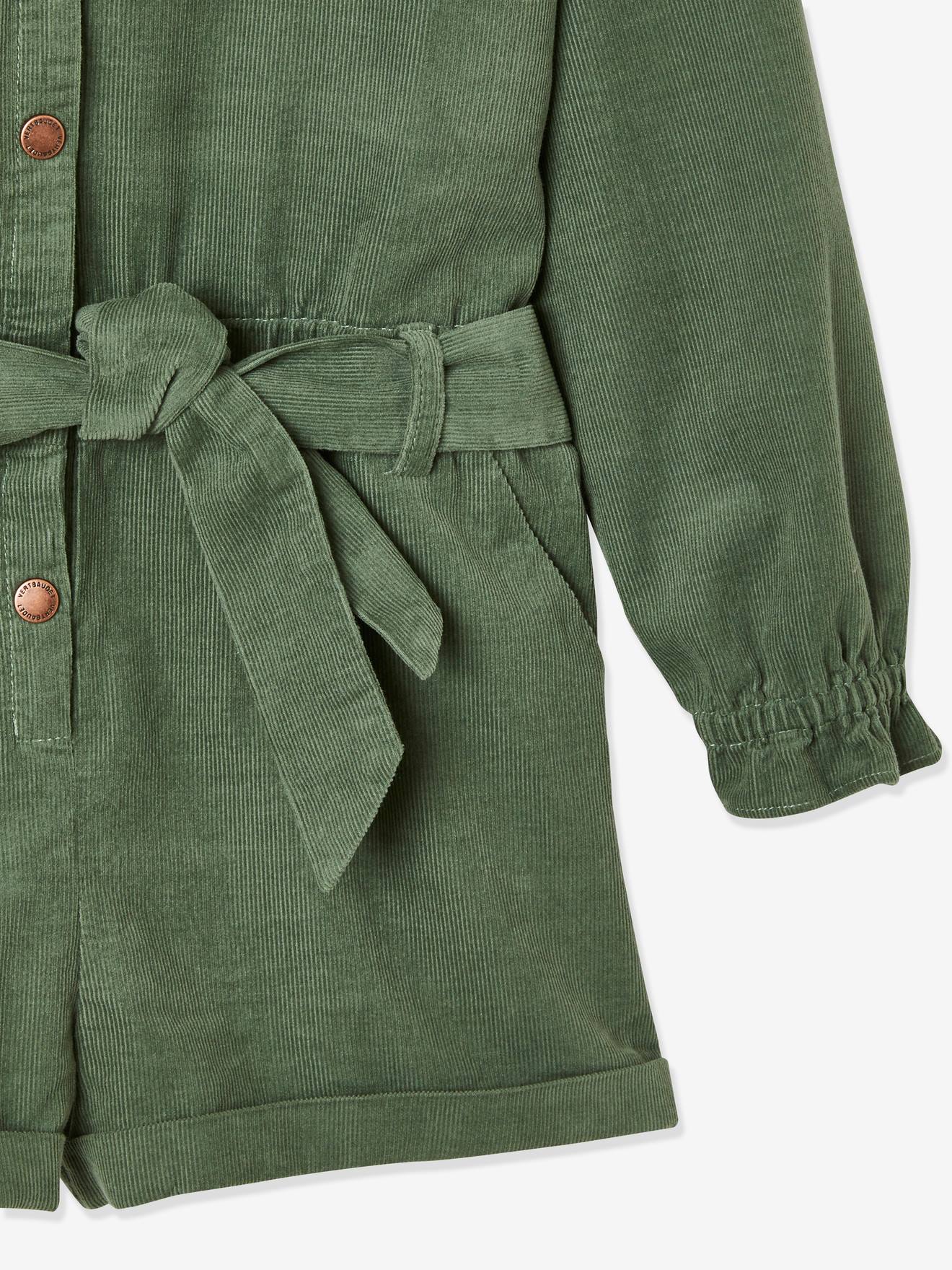 Vertbaudet Mädchen Jumpsuit mit kurzen Beinen - khaki