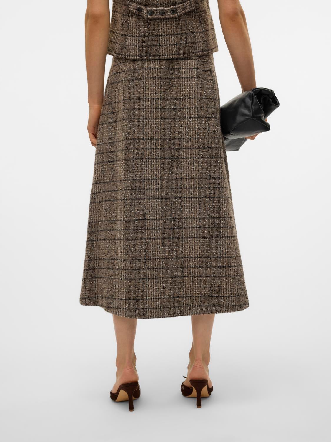 VMMARIN Hohe Taille Midirock