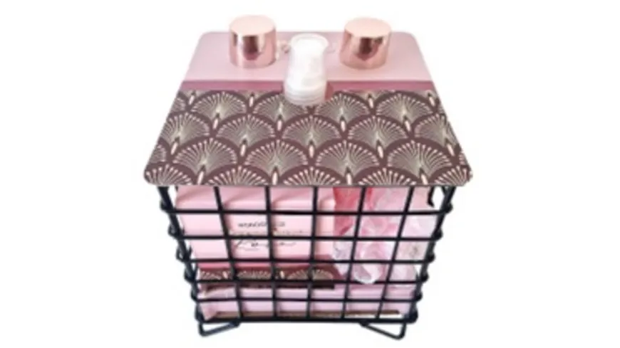 WONDERNICE Wellnessset Powder Rose in Metallkorb Geschenkpackung