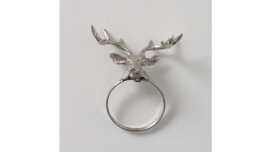 Boltze Serviettenring Bionto, 4 tlg. silber