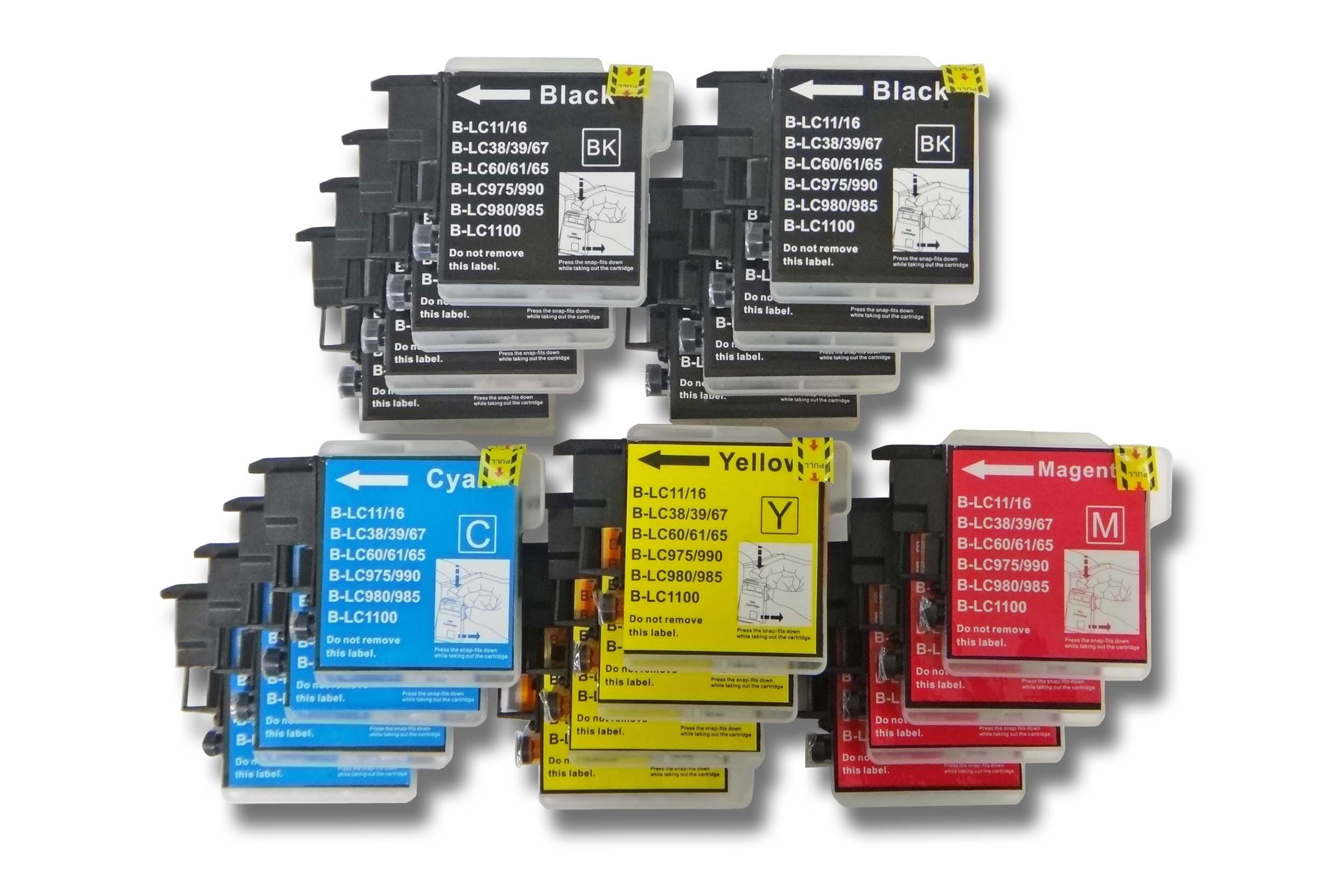 vhbw Tintenpatrone (passend für Brother DCP-J315, DCP-J315W, DCP-J515, DCP-J515W Drucker & Kopierer Tintenstrahldrucker)