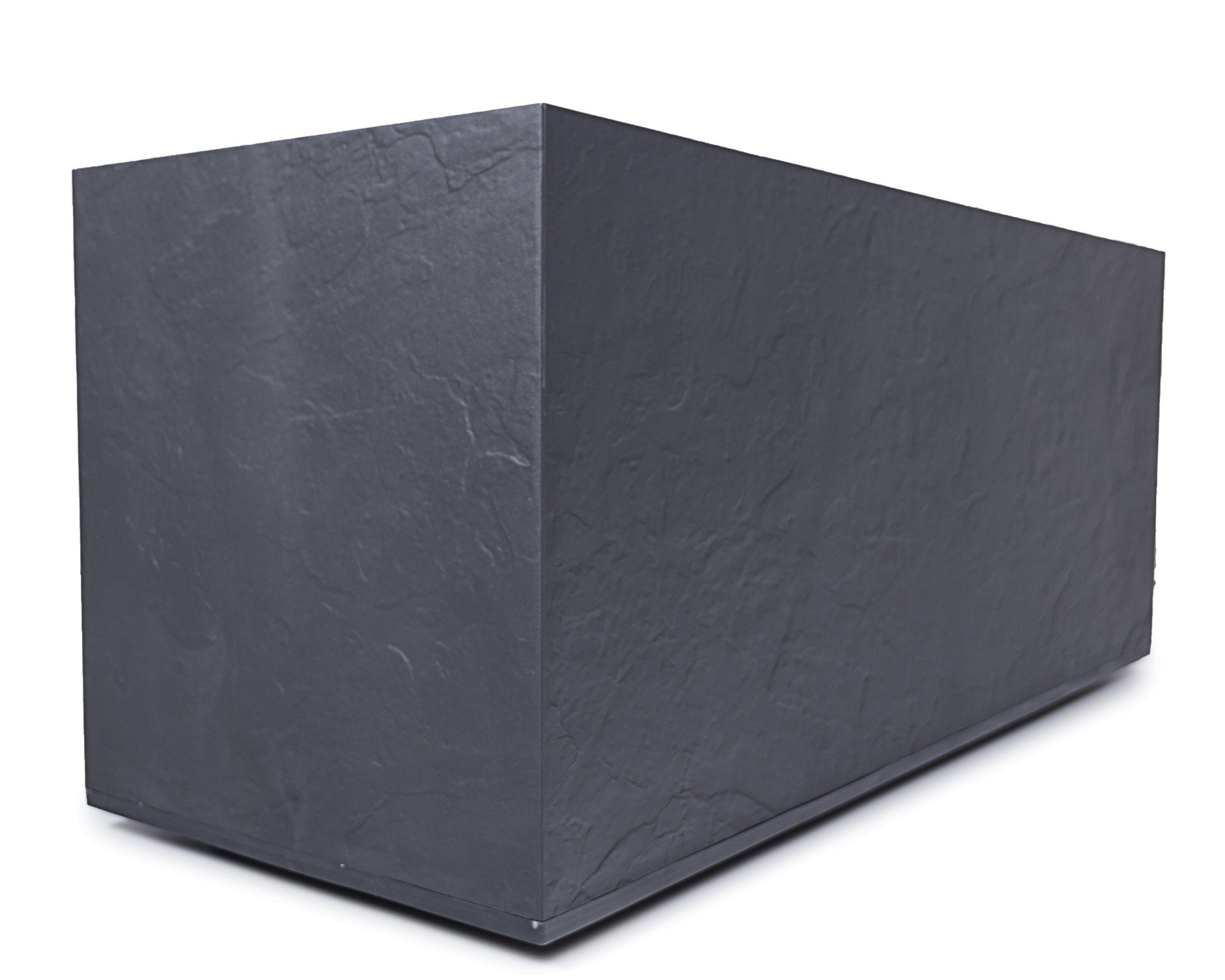 ONDIS24 Pflanzkübel Blumenkübel Blumentopf Vulkan 100cm Vulkan/Basalt Optik, mit Wasserspeicher Pflanzenkasten winterfest, 100 x 40 x 43,5 (H) cm
