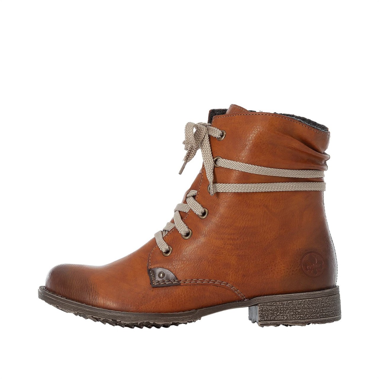 RIEKER Schnür-Stiefeletten braun