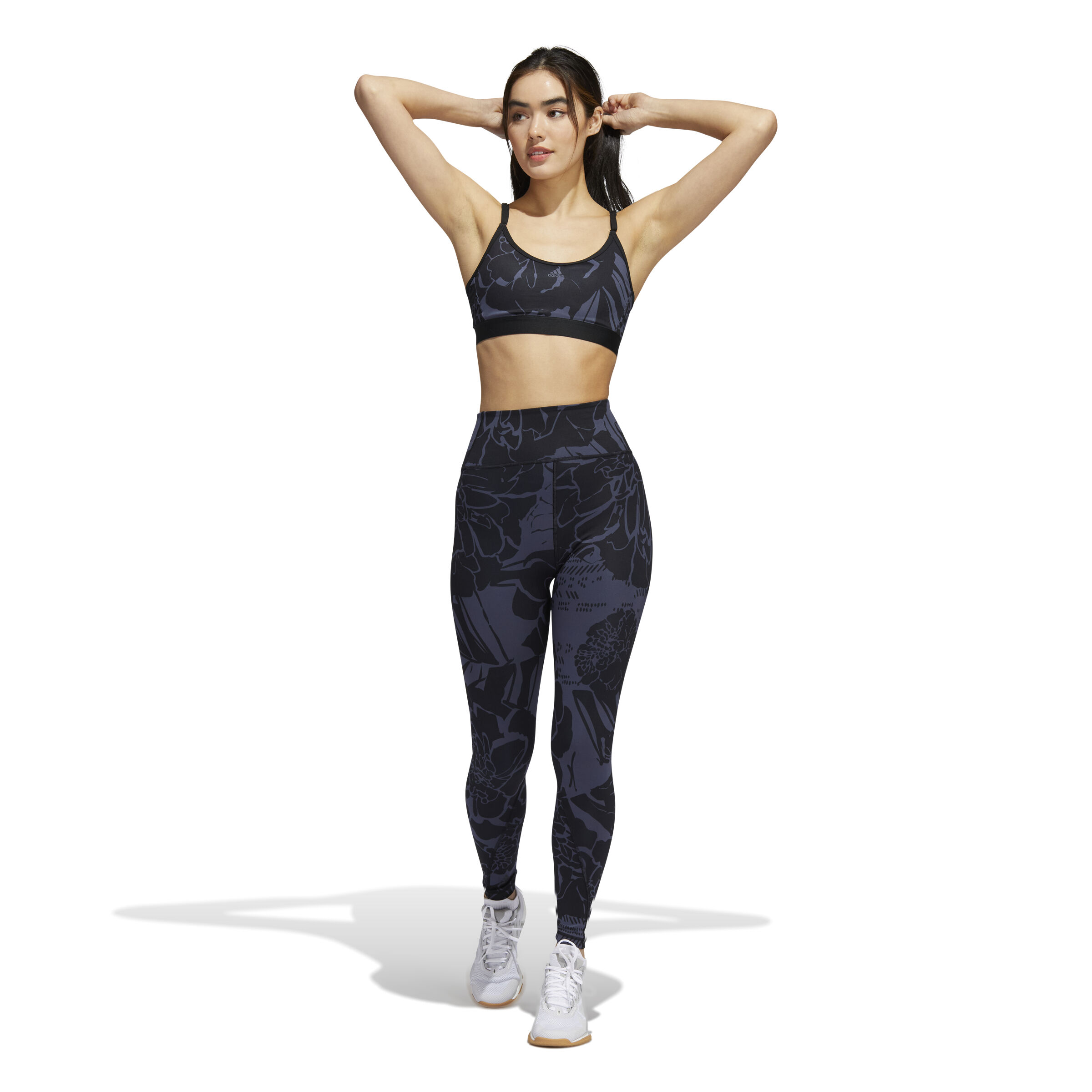 Optime Flower 7/8 Tight Damen - Blau
