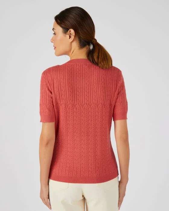 Cardigan maille fantaisie