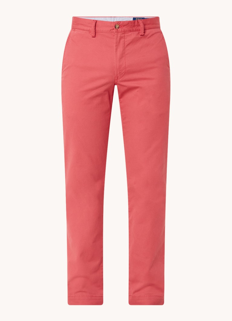 Pantaloni chino elastici cu talie medie Ralph Lauren