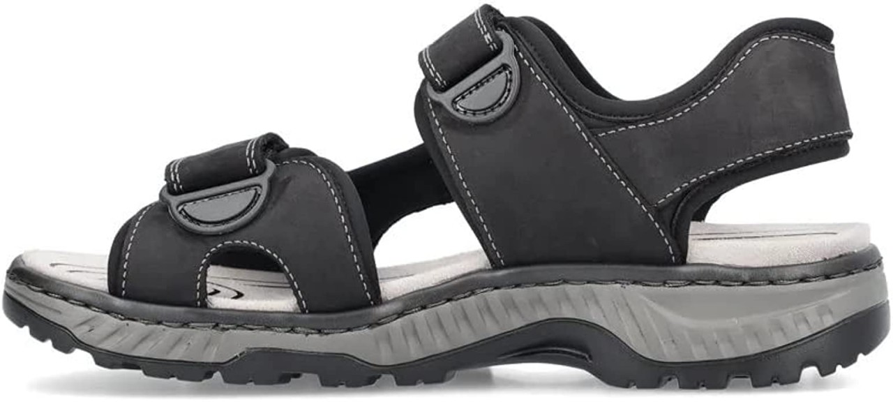 RIEKER Sportliche Sandalen schwarz FSK Herren Sandalen