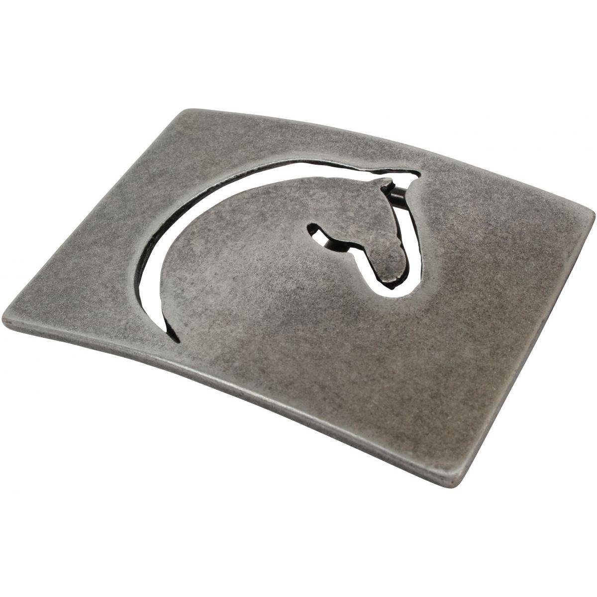 BELTINGER Gürtelschnalle Pferdekopf 3,0 cm - Wechselschließe Gürtelschließe 30mm - Für Gürtel b