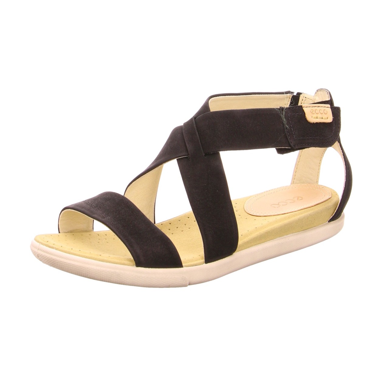 ECCO Keilsandalen schwarz