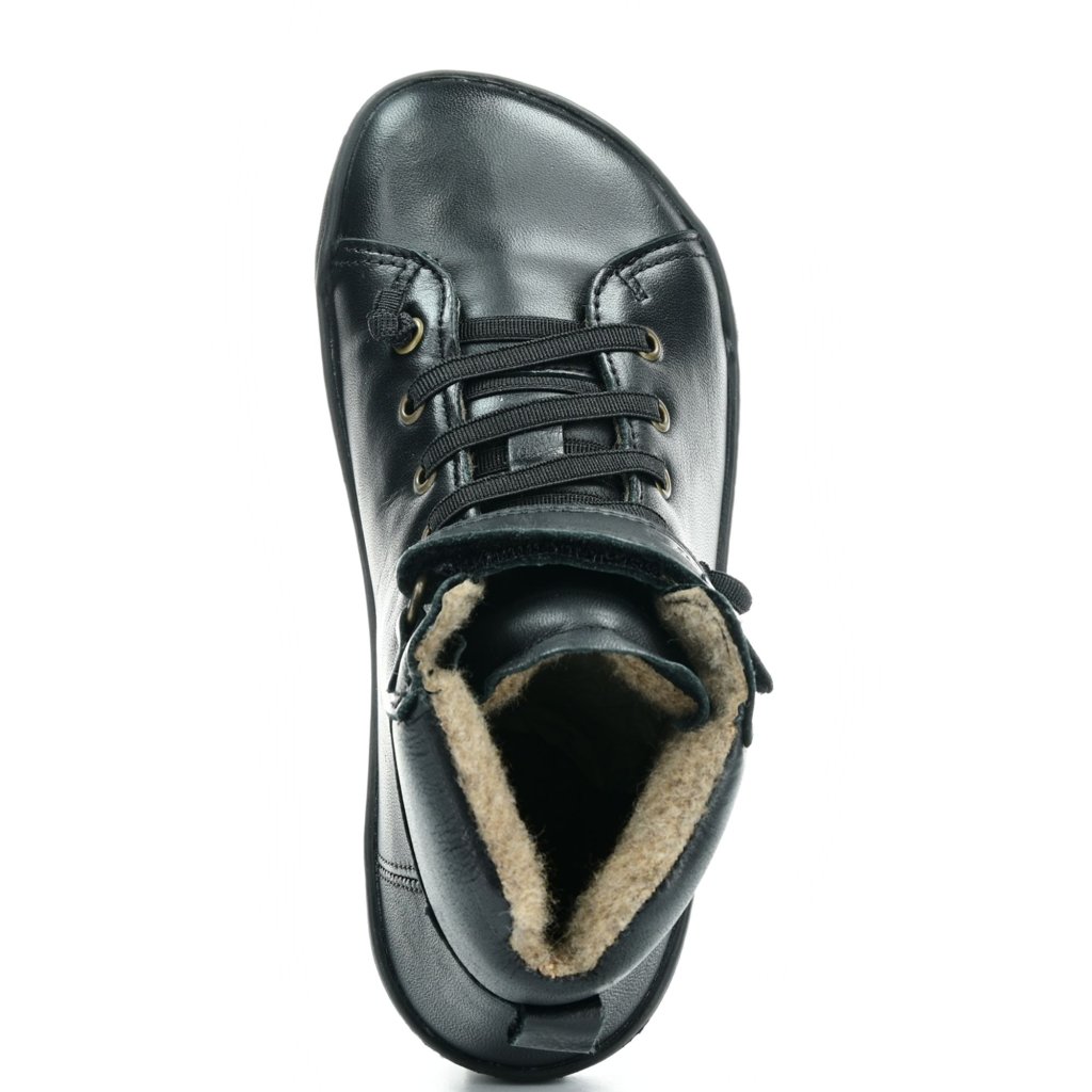 Crave Winfield Schwarze Winter-BarfußSchuhe