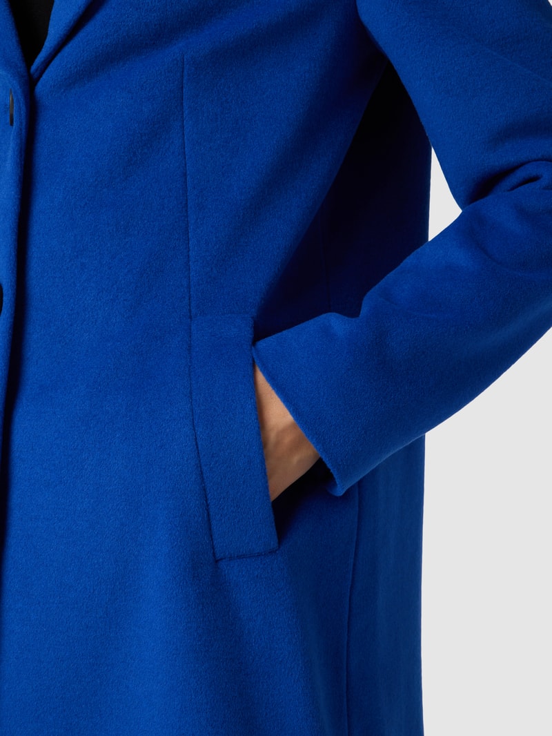 Mantel mit Knopfleiste in royalblau