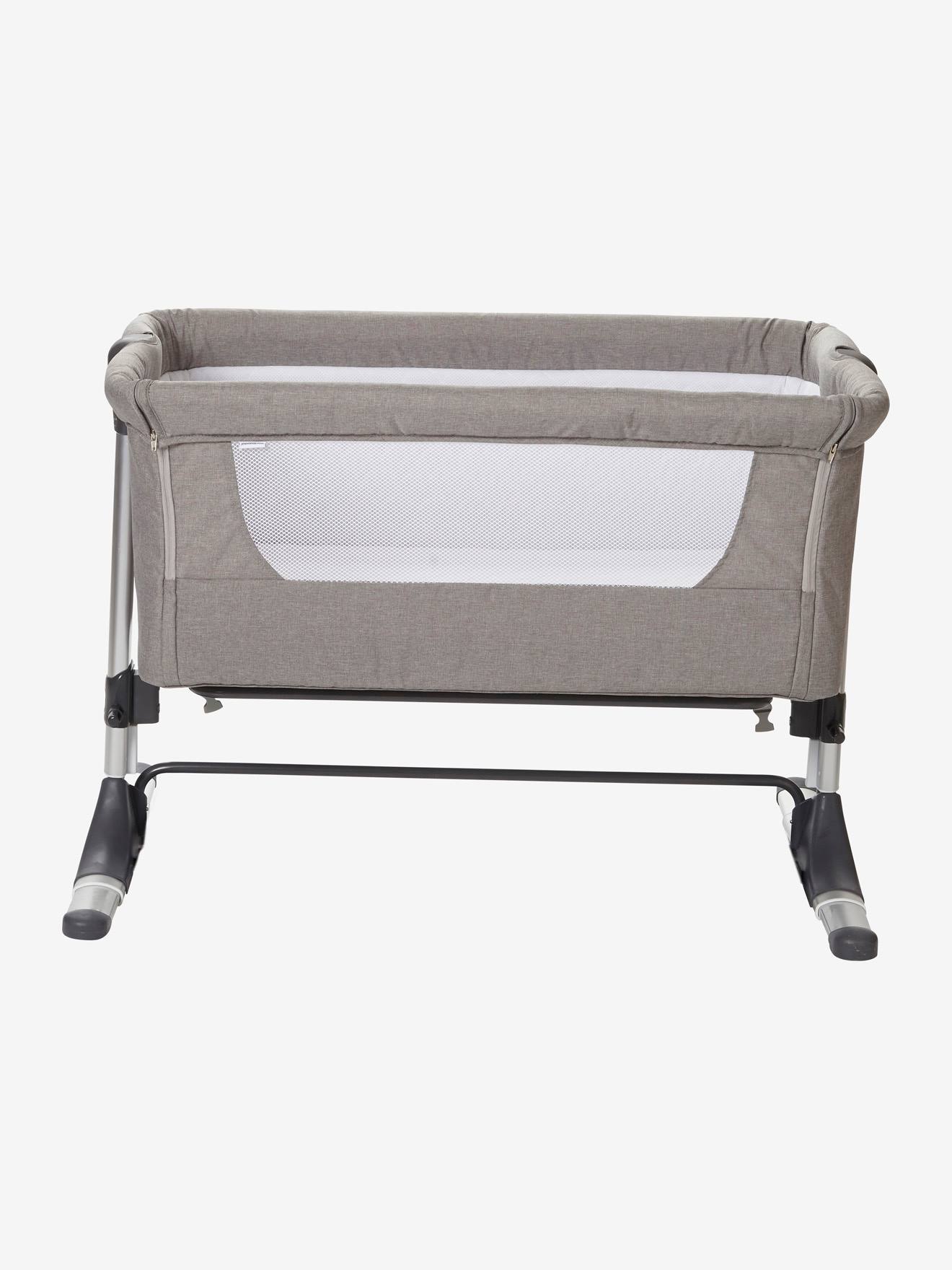 Vertbaudet 2-in-1 Baby Beistellbett/Wiege NEST'BED - grau